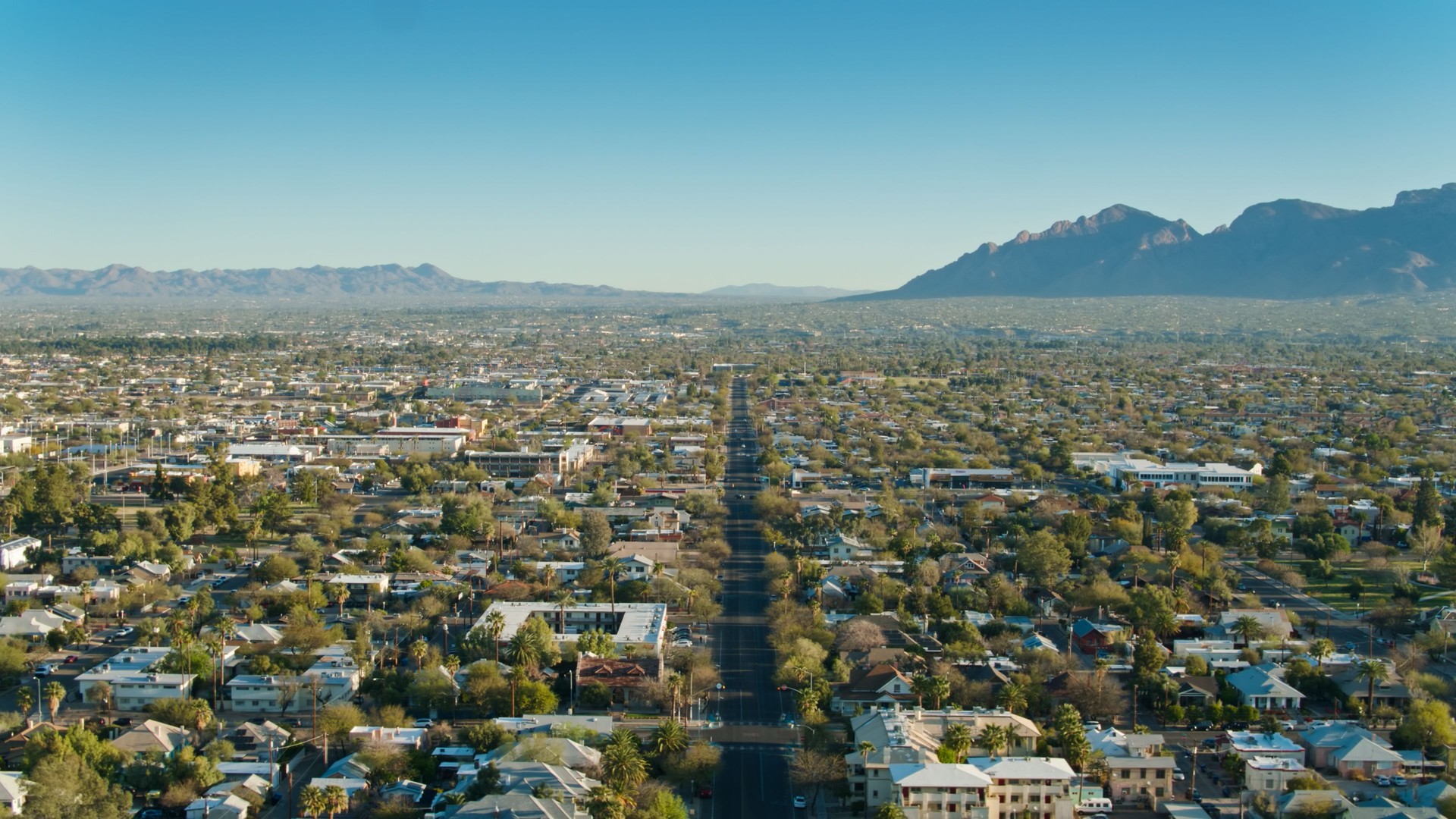 Residential and Business Developments Outside Tucson, Arizona - Aerial